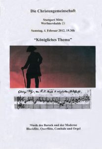 Plakat Königliches Thema